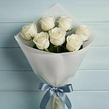 Букет 7 Белых роз Эдлесс Лав #REPLACE_PRED# Думиничи