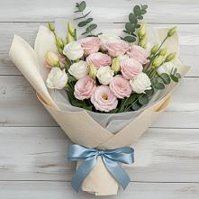 Букет цветов из:  Лизиантусы в Думиничи