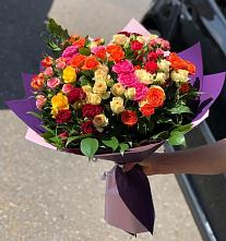 Букет Микс из разноцветных кустовых роз #REPLACE_PRED# Думиничи