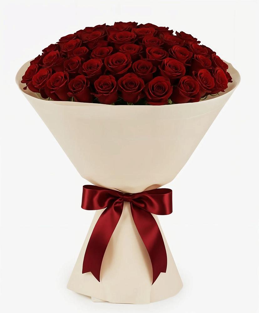 Букет 101 Бордовая роза Блэк Бакарра в Думиничи