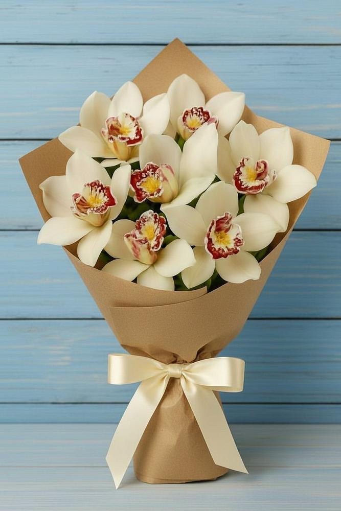 Букет цветов из: Орхидеи и Розы в Думиничи