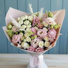 Букет цветов из:  Альстромерии и Розы в Думиничи